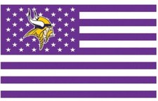 Minnesota Vikings American FLAG 3X5 Banner American Football Grommets picture