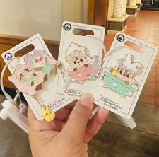 Disney authentic 2026 Chip dale bath 3 pins set shanghai disneyland picture
