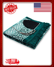 Velvet Prayer Mat All in One Set for Islam - Thick Muslim Prayer Rug,Islamic Gif picture