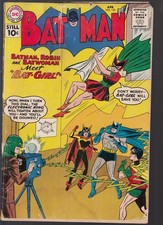 Batman #139 Comic 1961 1st Original Bat-Girl Raw Detached cover OW pages picture