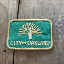 Vintage City of”OAKLAND” PUBLIC WORKS/PARKS Dept UNIFORM /SHIRT PATCH picture