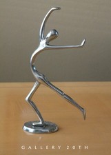 FAB METAL MAN SCULPTURE VTG 60s MODERN ART AFTER HAGENAUER MID CENTURY CHROME picture