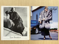 1982-1987 Lot of various ads & features fur coat furs mink beaver fox lynx etc picture