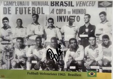 Pele XXL card signed original signature signed autograph signed autograph picture