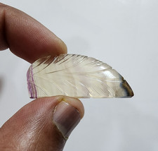 Exquisitely Top Designing Carving Rainbow Fluorite Fancy 43 Crt Loose Gemstone picture