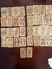 ANTIQUE 1890’s AUSTRIAN FOUR SEASONS PLAYING CARDS PIATNIK 32 CARD COMPLETE DECK picture