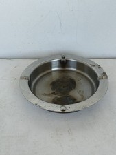 Vintage NORPRO Stainless Steel Round Ashtray 4 Cigarette Rests Metal picture