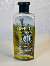 VTG HERBAL ESSENCES CLARIFYING ROSEMARY 2/3 FULL 12OZ SHAMPOO PROP BOTTLE ONLY picture