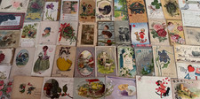 ~Lot of 43 Antique 1900's~Mixed Topics Greetings Postcards~All with stamps-s910 picture