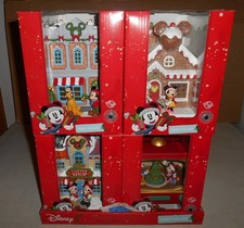 2025 ALDI LED DISNEY CHRISTMAS VILLAGE MICKEY MINNIE GINGERBREAD COFFEE SET OF 4 picture