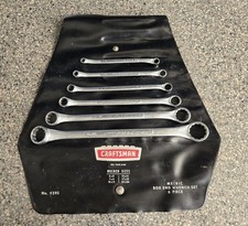 Vintage Craftsman 6 Piece =V= Series Metric Double Boxed End Wrench Set PN 4295 picture