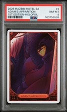 Hazbin Hotel Card Season 2 - ADAM’S APPARITION 03/60 FOIL - 1st Edition - PSA 8 picture