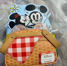 Mickey And Friends Loungefly Picnic Basket Mini Backpack with Coin Bag picture