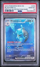 PSA 10 2023 POKEMON MEW EN-151 #200 BLASTOISE ex SPECIAL ILLUSTRATION RARE picture