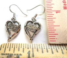 Harley earrings vintage HD motorcycle collectible biker chick lady rider jewelry picture