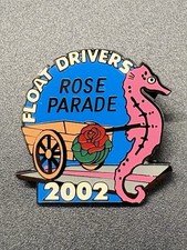 2002 Rose Parade Float Drivers Seahorse Lapel Pin 113th Tournament Of Roses picture