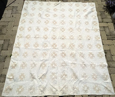 Vintage Cutter Quilt Handmade Machine Sewn Patchwork Quilt 87