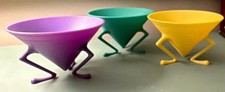 1990s Alessi Christy Sugar Bowls Christopher Dresser Made in Italy Set of 3 picture
