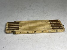Starrett 72” Wood Brass Folding Extension Rule SX40 READ DESCRIPTION picture