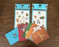 Authentic Jellycat Sticker Sheets & Postcard Bundle NEW picture