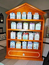 VTG LENOX SPICE VILLAGE SPICE RACK & 20 SPICE JARS picture