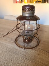 Antique 1930s American Railway Lantern Lamp. HANDLAN ST LOUIS picture
