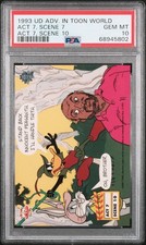 1993 UPPER DECK ADVENTURES IN TOON WORLD Gretzky JORDAN ACT 7 SCENE 10 7 PSA 10 picture