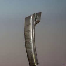 NOS Vintage Metal Oil Can Opener Pour Spout Tool - PRISTINE UNUSED CONDITION picture