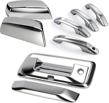 Chrome Door Handle Mirror Covers Tailgate Cover Camera Hole Silverado Sierra 14- picture