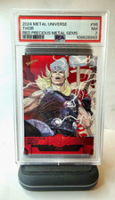 SkyBox 2024 Metal Universe Thor #98 Red Precious Metal Gems PSA 7 029/100 picture