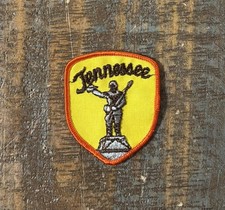 Vintage Davey Crockett Statue State Travel Souvenir Sew-On Patch NOS 1970s picture