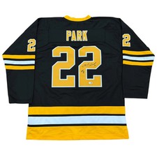 Brad Park Autographed Boston Bruins (Black #22) Custom Jersey w/