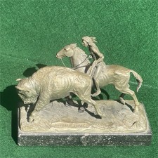 Philip Kraczkowski Buffalo Hunt Western Americana Statue picture
