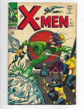 X-Men 21 1966 Marvel Comics VG/F 5.0 1st App Dominus Cyclops Marvel Girl picture