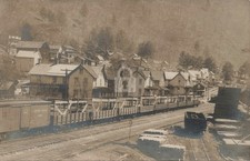 Railroad Train Yard RALSTON PA Lycoming Co RPPC Photo Postcard COPY picture