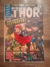 Thor Journey Into Mystery #2 1966 VF 8.0 STAN LEE SIGNED JACK KIRBY PG.1 picture