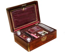 Antique Mens' 19th century Traveling Case picture
