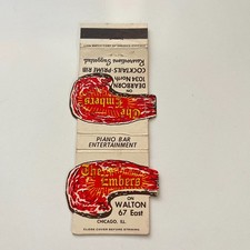 The Embers on Walton Chicago IL Vintage Matchbook Cover 4MB74-2 picture