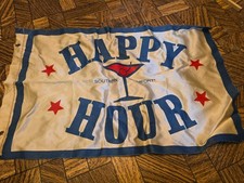 Vintage Southern Comfort Whiskey Happy Hour Flag Red White Blue picture
