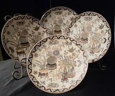 Vintage Macau Chinese Porcelain Plates Hand Paint Floral Bird 10