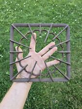 Vtg Marked Cast Iron Single Burner Top Grate Cover For Old Cooking Camping Stove picture