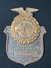 Vintage FFA Chapter Plaque Future Farmers Of America Vocational Agriculture picture