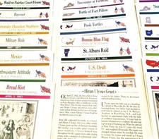 Stephen T. Foster  Collector Cards Civil War Atlas Edition 60 Pcs US History  picture