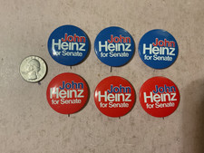 Vintage Political Button Lot John Heinz Senate PA  (6 buttons) picture