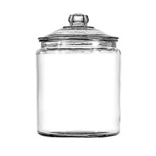 Anchor Hocking Glass Jar with Lid, 1/2 Gallon picture