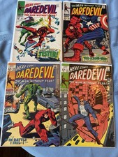 Daredevil #42 43 50 51 Marvel Silver Age 4 Comic Lot Jester Cap BWS 1968-69 picture