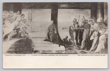 Tintoretto A Doge in Prayer Redeemer Metropolitan Museum Art Postcard AZO RPPC picture