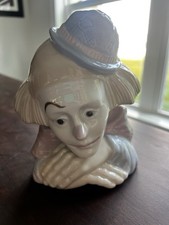Vintage Meico Inc. Fine Porcelain Clown Bust By Paul Sebastian “Sad Feelings” picture