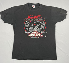 Vintage 1989 Harley Davidson Daytona Bike Week T Shirt L Willie G Robison USA picture