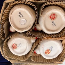 Holt Howard Santa winking cups mugs in original box 1960 picture